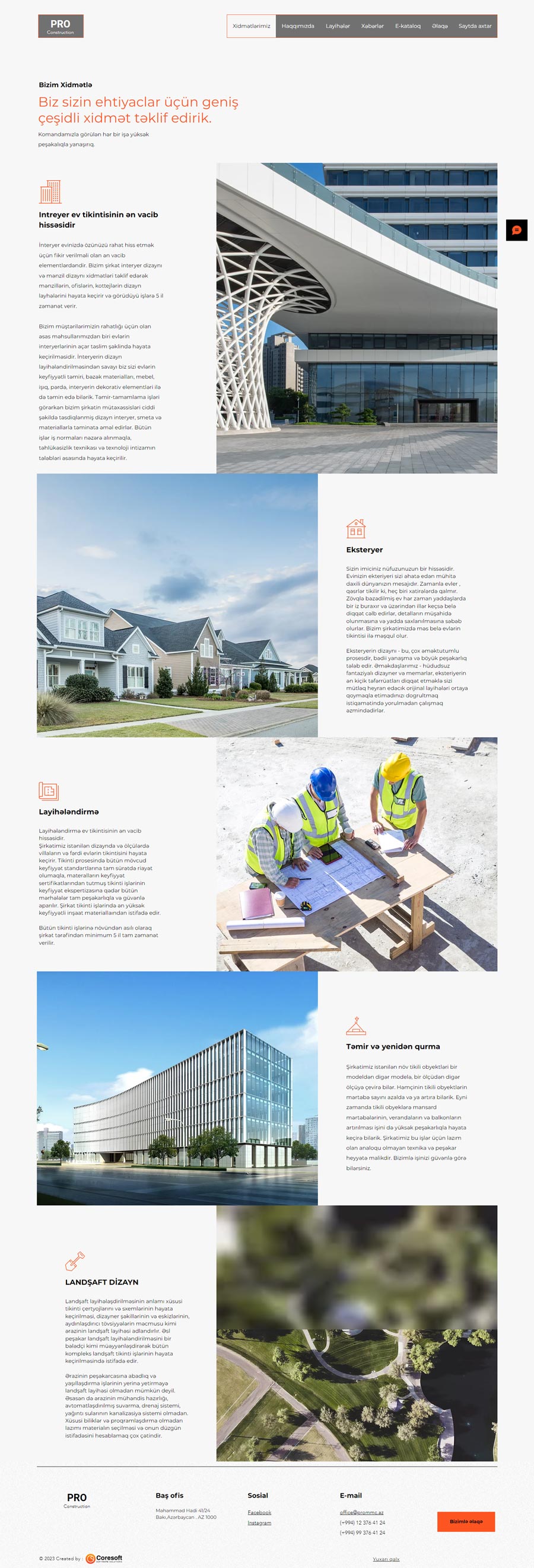 Website for "PRO" LLC