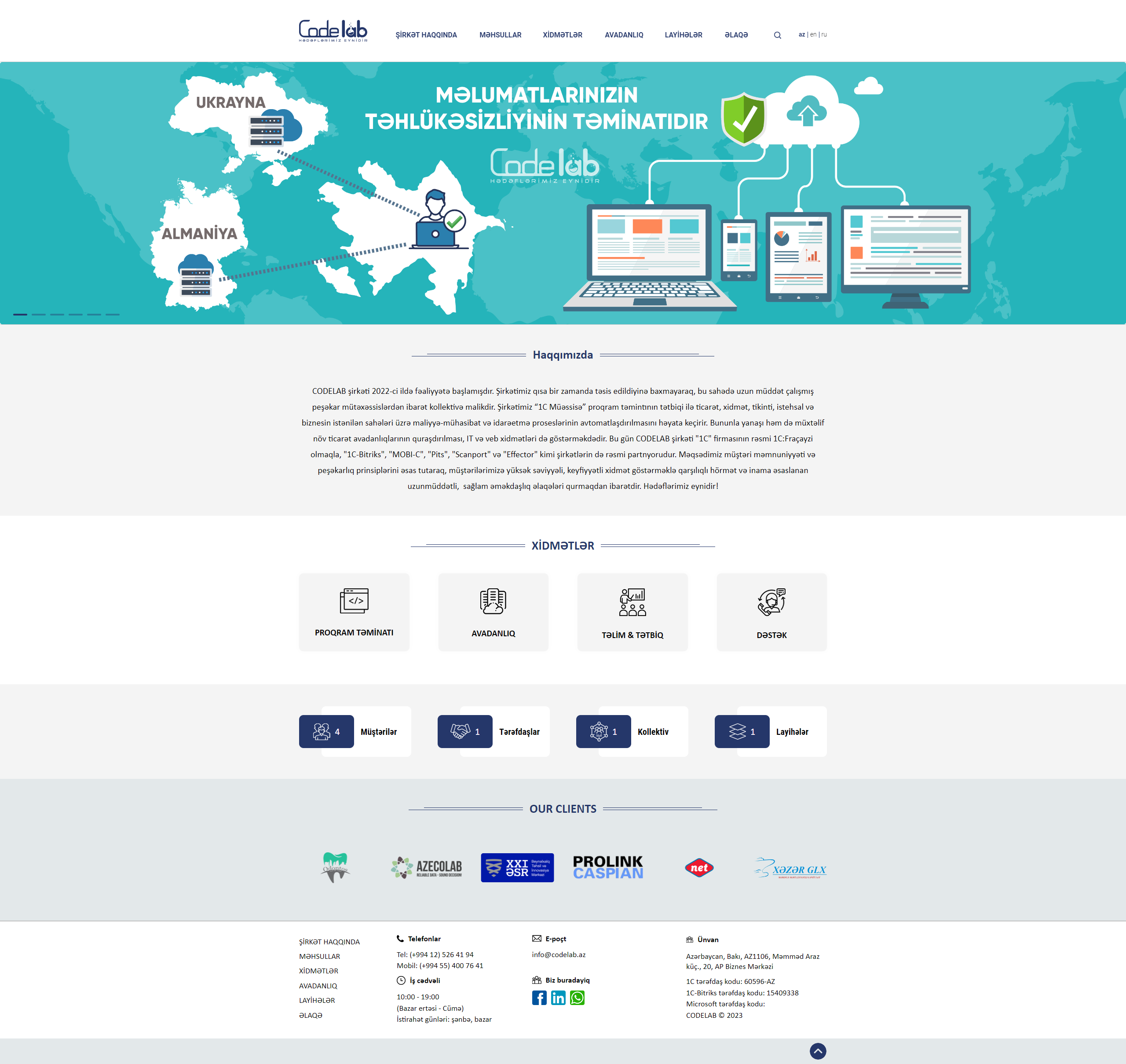 Codelab MMC üçün veb-sayt