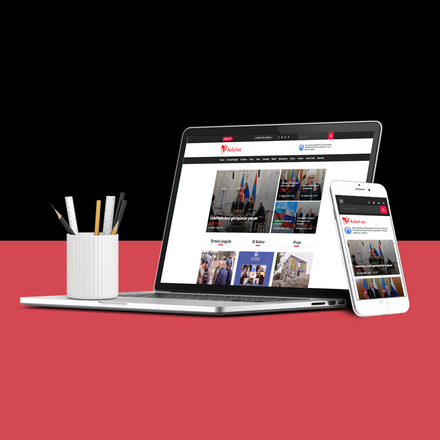 Azlist.az üçün veb-sayt