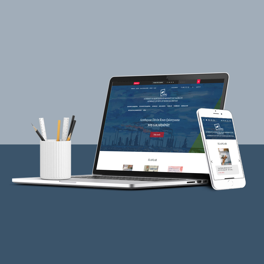 Azərbaycan Dövlət Rəsm Qalereyası üçün veb-sayt