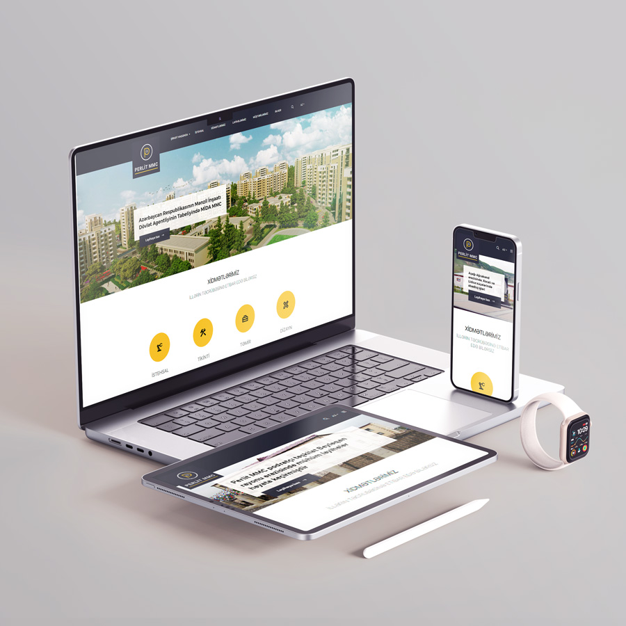 "Perlit" MMC üçün veb-sayt