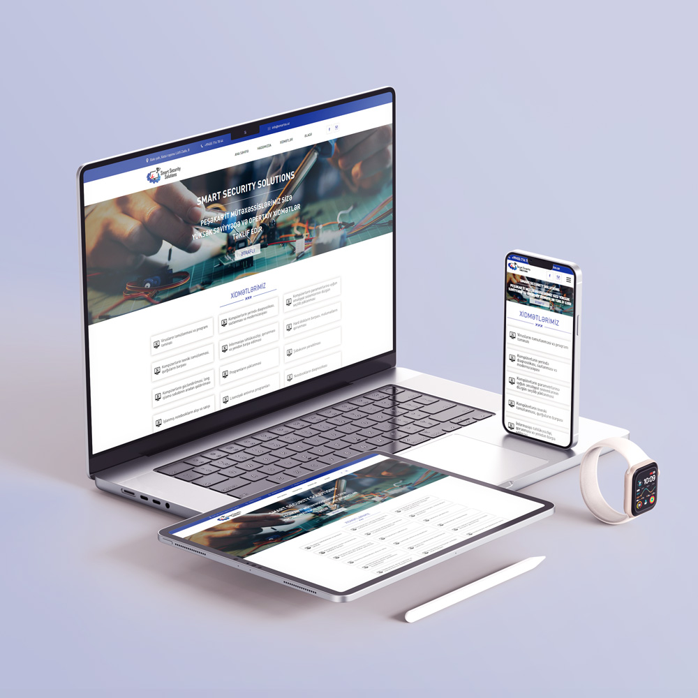 “Smart Security Solutions” MMC üçün veb-sayt