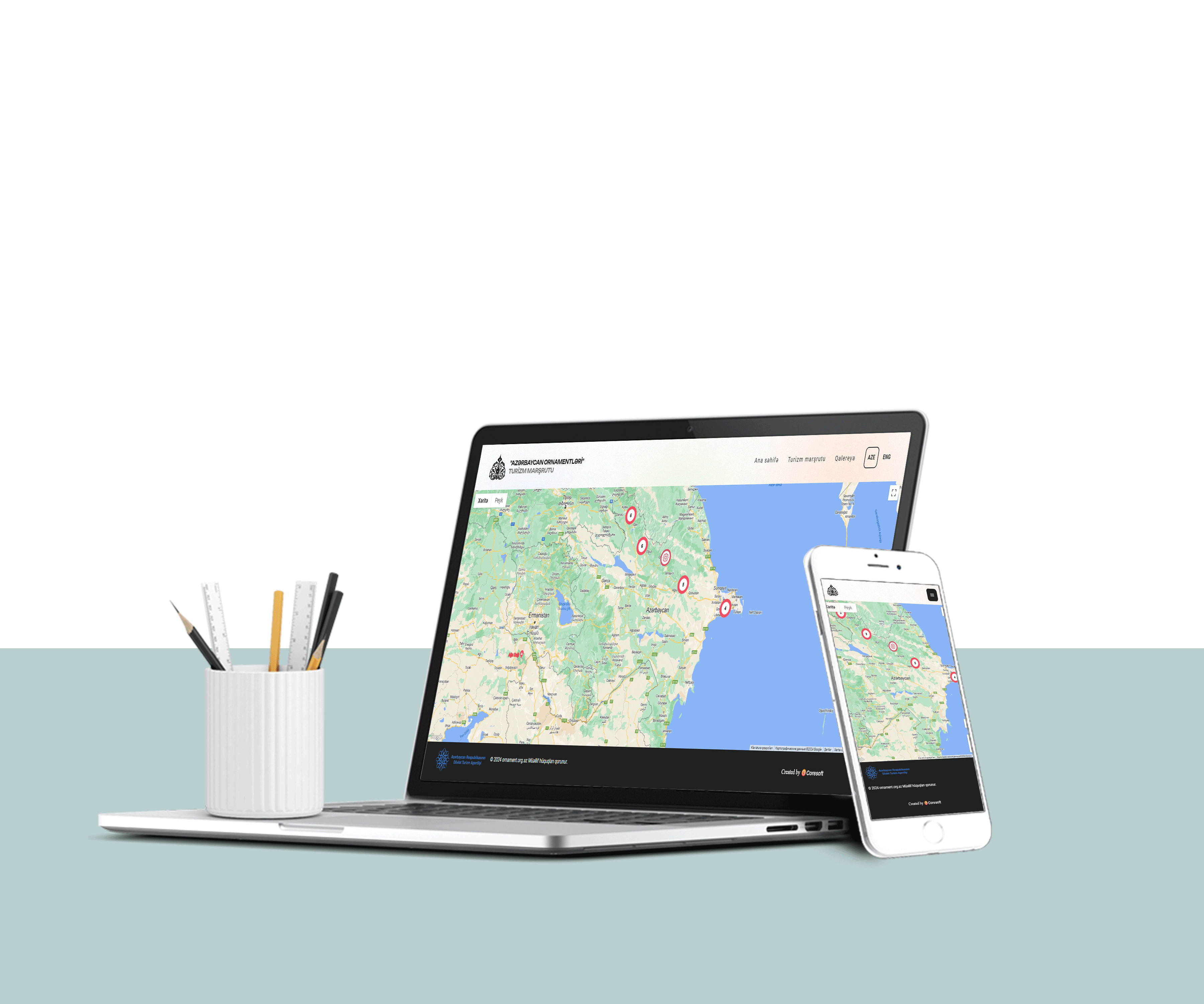 "AZƏRBAYCAN ORNAMENTLƏRİ" TURİZM MARŞRUTU üçün veb-sayt