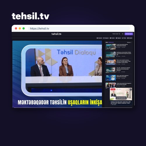 Təhsil TV video portalı üçün veb-sayt
